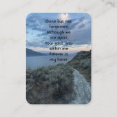 Gedenkteken Foto Custom Morning Sky Clouds Lake Wa Visitekaartje (Voorkant)