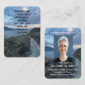 Gedenkteken Foto Custom Morning Sky Clouds Lake Wa Visitekaartje (Voorkant / Achterkant)