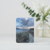 Gedenkteken Foto Custom Morning Sky Clouds Lake Wa Visitekaartje (Staand voorkant)