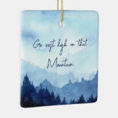 Gedenkteken Gepersonaliseerde Kerstversiering voor Keramisch Ornament (Rechts)