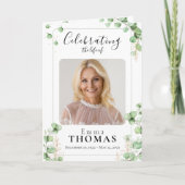 Gedenkteken, Groene Orde van Dienst, Foto Begrafen Programma (Voorkant)