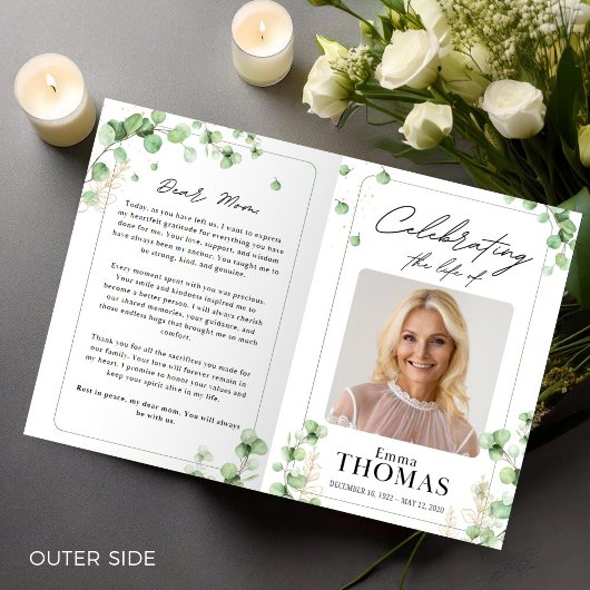 Gedenkteken, Groene Orde van Dienst, Foto Begrafen Programma