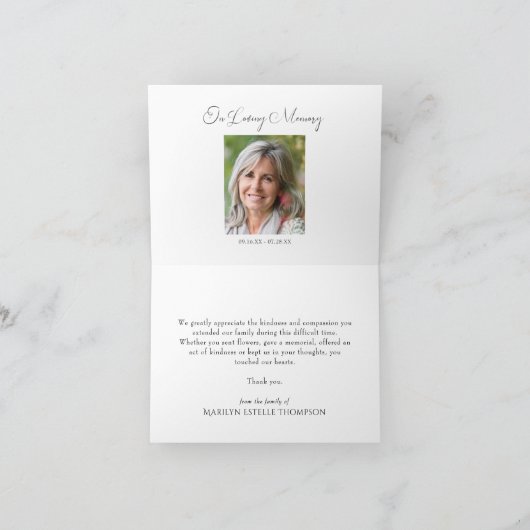 Gedenkteken Hartelijke Bedankt Groene Hartbladeren (Binnen)