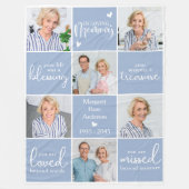 Gedenkteken IN LIEFDEVOL GEHEUGEN Custom 6 Multi P Fleece Deken (Voorkant)