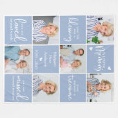 Gedenkteken IN LIEFDEVOL GEHEUGEN Custom 6 Multi P Fleece Deken (Voorkant (Horizontaal))