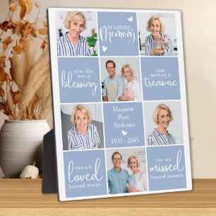 Gedenkteken IN LIEFDEVOL GEHEUGEN Custom 6 Multi P Fotoplaat