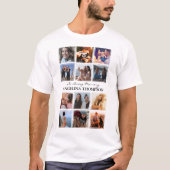 Gedenkteken in liefdevolle herinnering Fotocollage T-shirt (Voorkant)