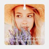 Gedenkteken in liefdevolle herinnering Moderne har Metalen Ornament (Achterkant)