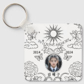 Gedenkteken, in liefdevolle herinnering, sleutelhanger (Voorkant)