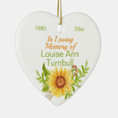  gedenkteken in liefhebbend geheugen, bloemen keramisch ornament (Rechts)
