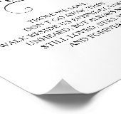 Gedenkteken in onze harten Herdenkingsteken Poster (Hoek)