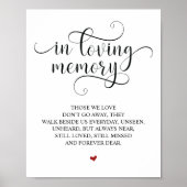 Gedenkteken in onze harten Herdenkingsteken Poster (Voorkant)