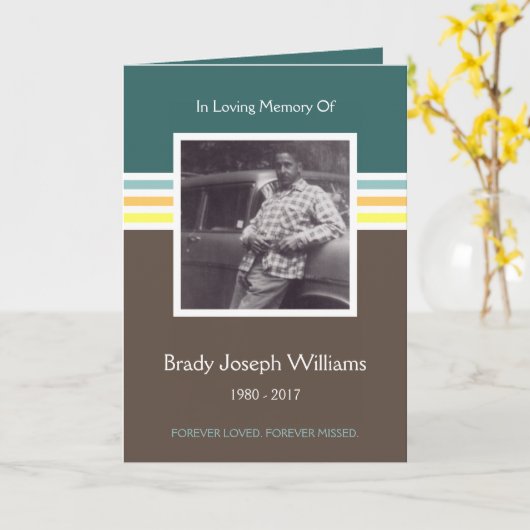 gedenkteken kaart (Gele Bloem)