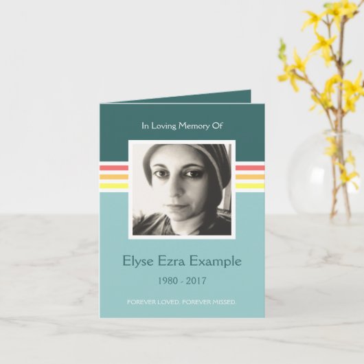 gedenkteken kaart (Gele Bloem)