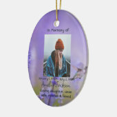 Gedenkteken Kaart Hummingbird Lavendel Flowers Keramisch Ornament (Links)