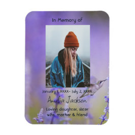 Gedenkteken Kaart Hummingbird Lavendel Flowers Magneet