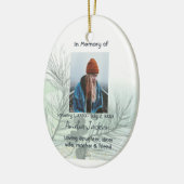 Gedenkteken Kaart Spruce Bough Greenery Natuur Keramisch Ornament (Links)