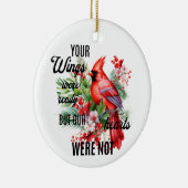 Gedenkteken Kardinaal Kerstversiering Keramisch Ornament (Rechts)