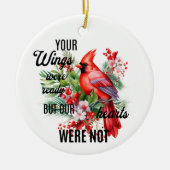 Gedenkteken Kardinaal Kerstversiering Keramisch Ornament (Voorkant)