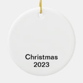 Gedenkteken Kardinaal Kerstversiering Keramisch Ornament (Achterkant)