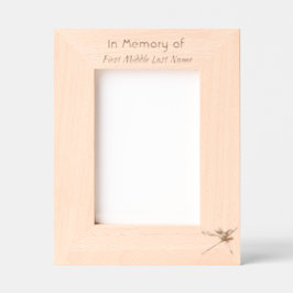 Gedenkteken Keepsake Custom Photo Dragonfly Gegraveerde Lijstjes