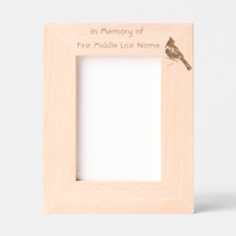 Gedenkteken Keepsake Kardinaal Red Bird Gegraveerde Lijstjes