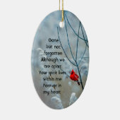 Gedenkteken Keepsake Kardinaal Red Bird Keramisch Ornament (Rechts)