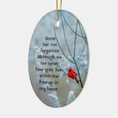 Gedenkteken Keepsake Kardinaal Red Bird Keramisch Ornament (Links)