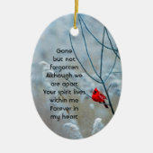 Gedenkteken Keepsake Kardinaal Red Bird Keramisch Ornament (Voorkant)