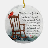 Gedenkteken Kerst ornament Iemand Hemel Cardina (Voorkant)