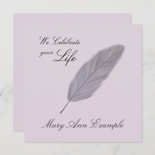  gedenkteken / levende begrafenis (doezelaar) kaart (Voorkant / Achterkant)