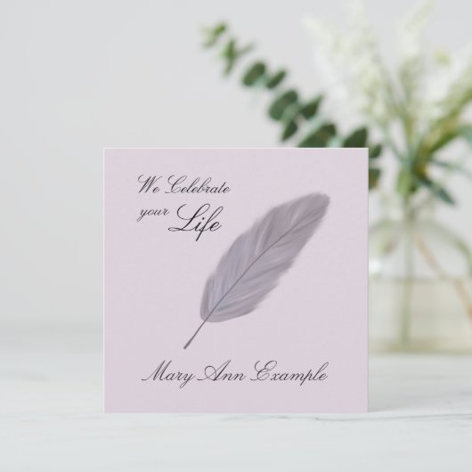  gedenkteken / levende begrafenis (doezelaar) kaart (Staand voorkant)