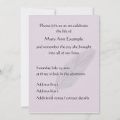  gedenkteken / levende begrafenis (Feather) Kaart (Achterkant)