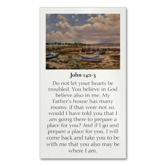 Gedenkteken magnetische sympathiekaart magnetisch visitekaartje (Voorkant Verticaal)