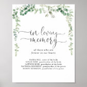 Gedenkteken met geometrische eucalyptus 'Ter naged Poster (Voorkant)