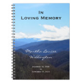 Gedenkteken of begrafenis Gastenboek Notitieboek B (Voorkant)