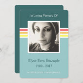 gedenkteken programmakaart (Voorkant / Achterkant)