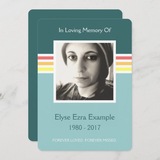 gedenkteken programmakaart (Voorkant / Achterkant)