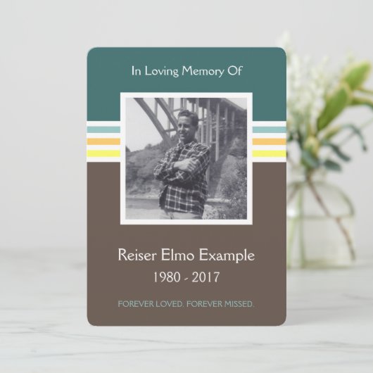 gedenkteken programmakaart (Staand voorkant)