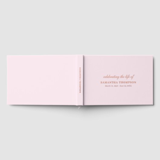 Gedenkteken ter ere van het leven van de begrafeni gastenboek (Volledig)