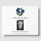 Gedenkteken ter ere van het leven van de fotobegra gastenboek (Voorkant)