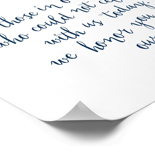 Gedenkteken ter liefdevolle herinnering, rouw, mar poster (Hoek)