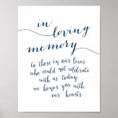 Gedenkteken ter liefdevolle herinnering, rouw, mar poster (Voorkant)