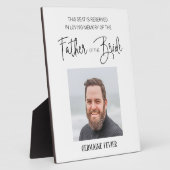 Gedenkteken Vader van de bruid Foto Save A Seat We Fotoplaat (Zijkant)