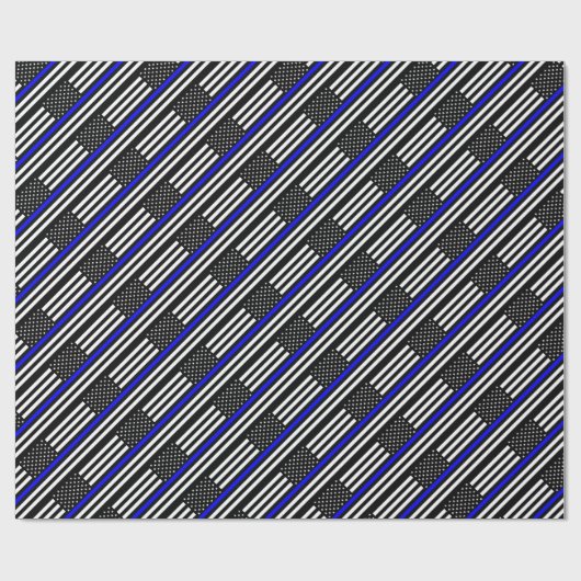 Gedenkteken van de vlag van de politie van de Thin Cadeaupapier (Vlak)