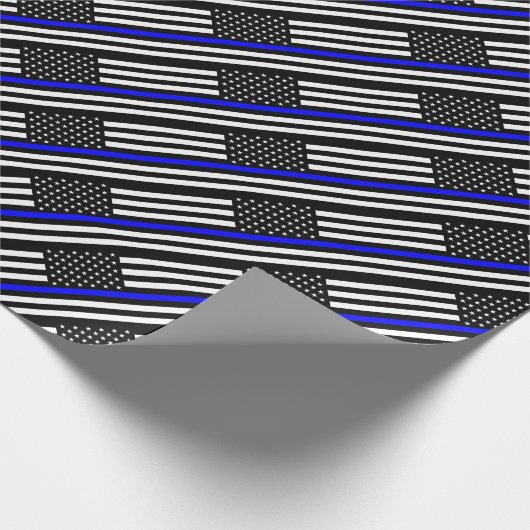 Gedenkteken van de vlag van de politie van de Thin Cadeaupapier (Hoek)