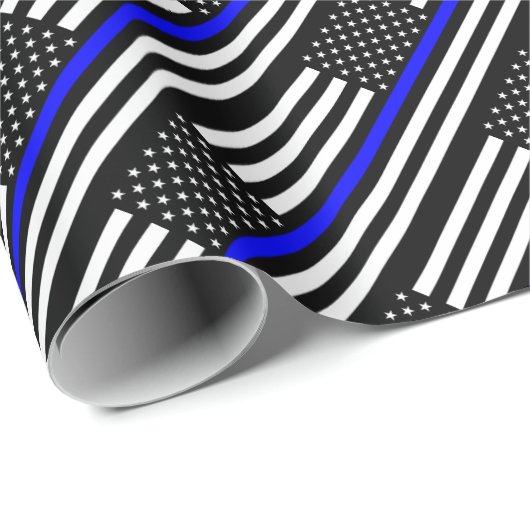 Gedenkteken van de vlag van de politie van de Thin Cadeaupapier (Rol Hoek)