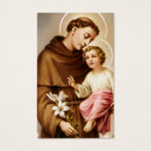 Gedenkteken Verlies St Anthony Gebed Sympathie Kaa Visitekaartjes (Voorkant)