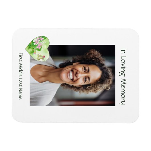 Gedenkteken, Viering van het Leven, Service Hummin Magneet (Horizontaal)