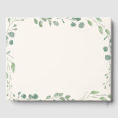 Gedenkteken "Viering van het leven van Beige Eucal Gastenboek (Achterkant)